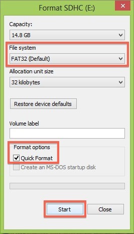 sd card formatter fat32